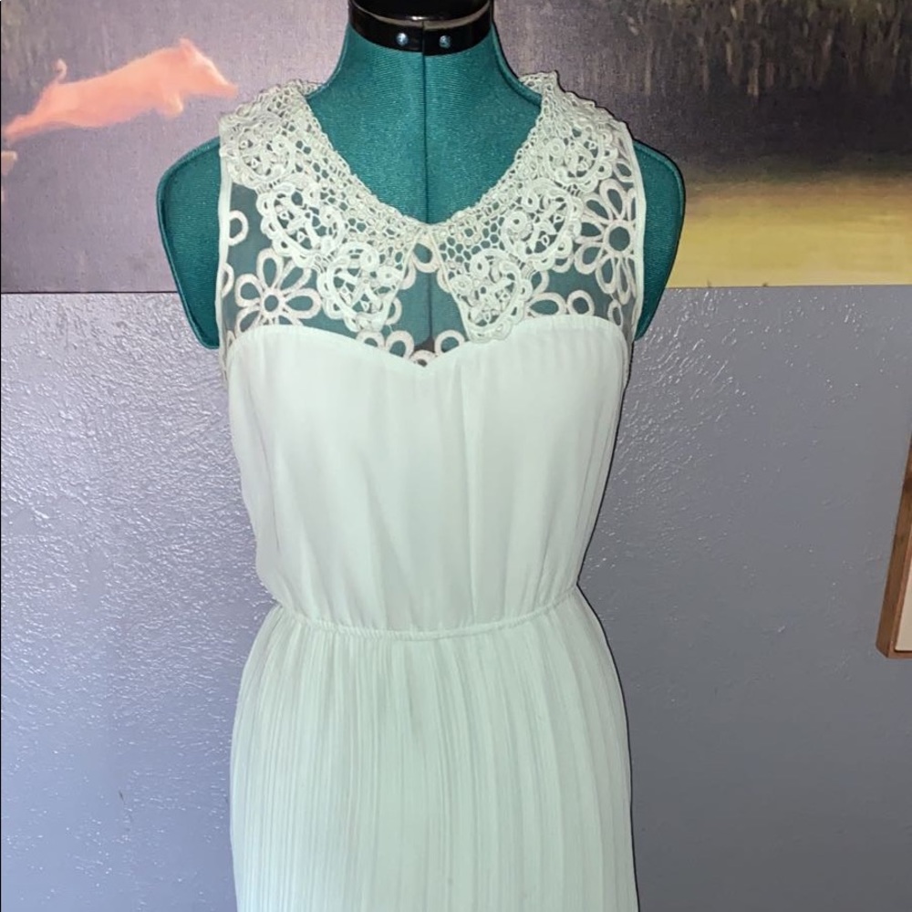 Mint green vintage style party dress